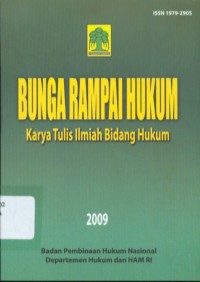 Image of Bunga Rampai Hukum : Karya Tulis Ilmiah Bidang Hukum