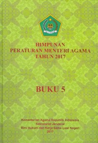 Image of Himpunan Peraturan Menteri Agama Tahun 2017 Buku 5
