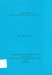 Image of Kajian Teks dan Konteks naskah Kitab Al-Banat