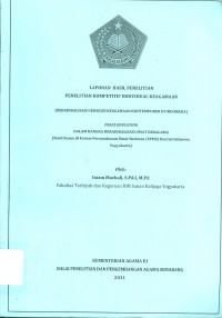Image of Laporan Hasil Penelitian Penelitian Indivudial Keagamaan ( Deradikalisasi Gerakan Keagamaan Konteporer Di indonesia)