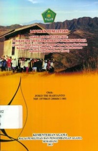 Image of Lapora Penelitian Agama Dan Kearifan Lokal Kerukunan Beragama Berbasis Komunikasi Budaya ( Kabupaten Malang Jawa Timur )