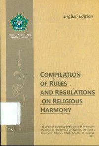 Image of Compilation of Rules and Regulations on Religious Harmony