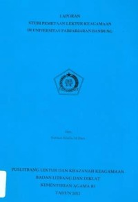 Image of Laporan Studi Pemetaan Lektur Keagamaan Di Universitas Padjadjaran Bandung