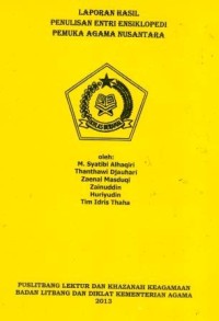 Image of Laporan Hasil Penulisan Entri Ensiklopedia Pemuka Agama Nusantara