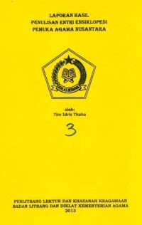 Image of Laporan Hasil Penulisan Entri Ensiklopedi Pemuka Agama Nusantara