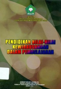 Image of Diklat Teknis Fungsional Peningkatan Kompetensi Bagi Guru Pendidikan Nilai Kewirausahaan Dalam Pembelajaran;Modul Diklat Teknis Fungsional Peningkatan Kompetensi Bagi Guru