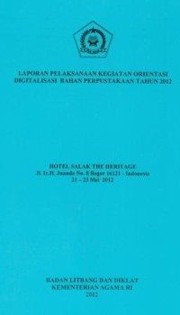 Image of Laporan Pelaksanaan Kegiatan Pengadaan Alat Pengolah Data Pembuatan kartu Keanggotaaan Perpustakaan Sekretariat Badan Litbang Dan Diklat Kementrian Agama T.A.2012