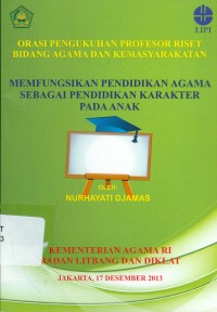 Image of Memfungsikan pendidikan agama sebagai pendidikan karakter pada anak