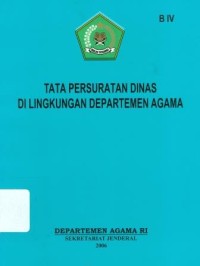 Image of Tata Persuratan Dinas di Lingkungan Departemen Agama
