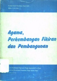 Image of Agama, Perkembangan Fikiran dan Pembangunan