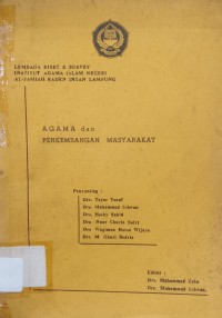 Image of Agama dan Perkembangan Masyarakat