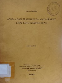 Image of Agama dan Tradisi pada Masyarakat Limo Koto Kampar Riau