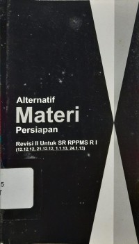 Image of Alternatif Materi Persiapan Revisi II Untuk SR RPPMS RI