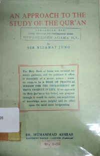 Image of An Approach To The Study Of The Qur'an