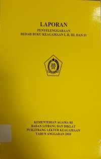 Image of Bedah Buku Keagamaan I, II III, dan IV : Laporan Penyelenggaraan