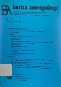 Image of Berita Antropologi Tahun XIII Nomor 45, Januari-Maret 1989