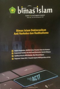 Image of Bimas Islam Jurnal Kegiatan Bulanan Edisi XLI, Juli 2016
