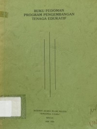 Image of Buku Pedoman Program Pengembangan Tenaga Edukatif