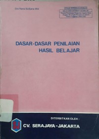 Image of Dasar-dasar Penilaian Hasil Belajar