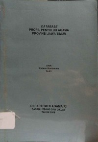 Image of Database Profil Penyuluh Agama Provinsi Jawa Timur