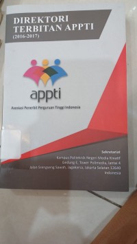 Image of Direktori Terbitan APPTI (2016-2017)