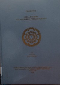 Image of Disertasi : Etika Budaya dalam Sistem Perekonomian