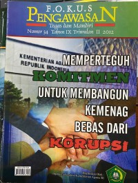Image of Fokus Pengawasan Nomor 34 Tahun IX 2012