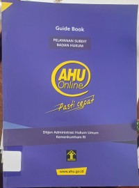 Image of Guide Book Pelayanan Subdit Badan Hukum