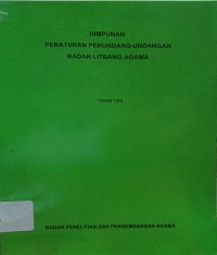 Image of Himpunan Peraturan Perundang- Undangan Badan Litbang Agama