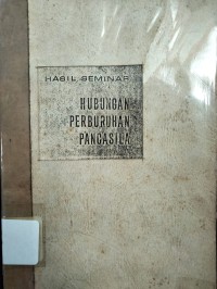 Image of Hubungan Perburuhan Pancasila : Hasil Seminar