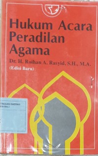 Image of Hukum Acara Peradilan Agama