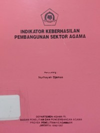 Image of Indikator Keberhasilan Pembangunan Sektor Agama