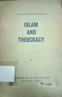 Image of Islam And Theocracy