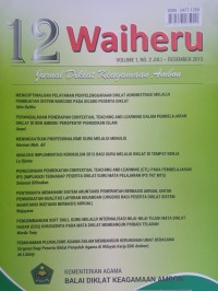 Image of Jurnal 12 Waiheru Volume 01 Nomor 02, Juli-Desember 2015