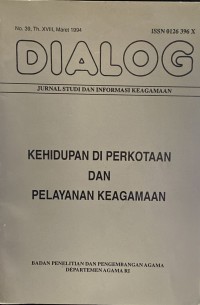 Image of Jurnal Dialog Nomor 39 Tahun XVIII, Maret 1994