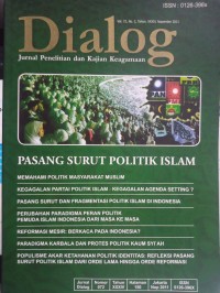 Image of Jurnal Dialog Volume 72 Nomor 2 Tahun XXXIV, November 2011