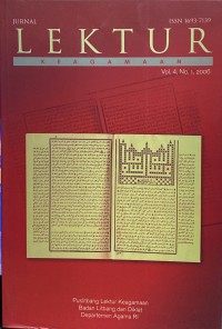 Image of Jurnal Lektur Keagamaan Volume 4 Nomor 1 Tahun 2006