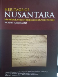 Image of Jurnal Nusantara Volume 10 Nomor 2, Desember 2021