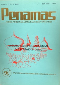 Image of Jurnal Penamas Nomor 12 Tahun V, Tahun 1992