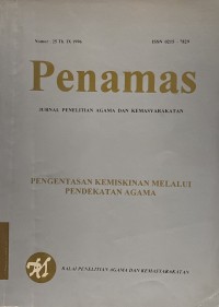Image of Jurnal Penamas Nomor 25 Tahun IX, Tahun 1996