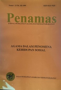Image of Jurnal Penamas Nomor 33 Tahun XI, Tahun 1999