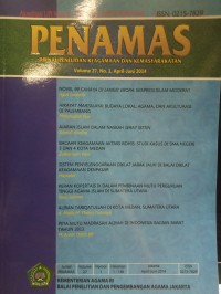 Image of Jurnal Penamas Volume 27 Nomor 1, April-Juni 2014