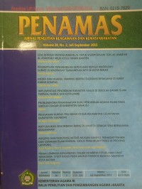 Image of Jurnal Penamas Volume 28 Nomor 2, Juli-September 2015