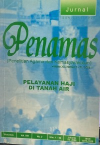 Image of Jurnal Penamas Volume XIX Nomor 2, Tahun 2006
