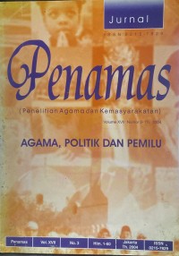 Image of Jurnal Penamas Volume XVII Nomor 3, Tahun 2004