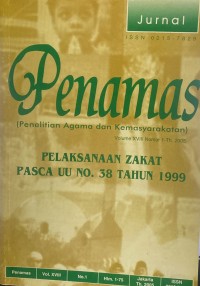 Image of Jurnal Penamas Volume XVIII Nomor 1, Tahun 2005