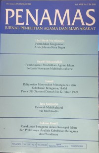 Image of Jurnal Penamas Volume XXIII Nomor 3, Tahun 2010