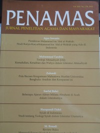 Image of Jurnal Penamas Volume XXV Nomor 1, Tahun 2012