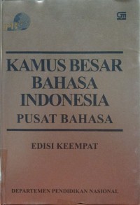 Image of Kamus Besar Bahasa Indonesia (Edisi Keempat)