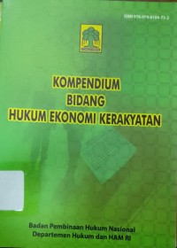 Image of Kompendium Bidang Hukum Ekonomi Kerakyatan